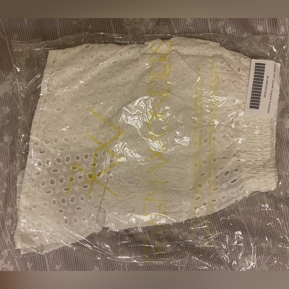 Runaway The Label Eyelet Embroidered IMOGEN SHORTS Ruffle White size S NWT - Picture 10 of 16